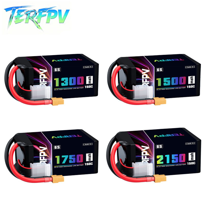 Drone Lipo Battery - TERFPV Lipo Batterij 6S 22.2V 1300/1500/1750./2150mAh
