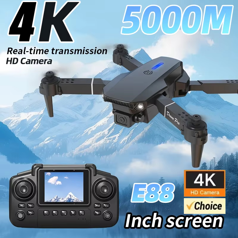 Drone Rc E88 Pro - 4K Dual-Camera HD Drone voor luchtfotografie