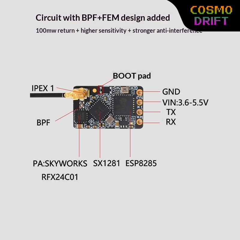 Drone With Rc 2 - Hot BAYCK Expresslrs Elrs Ontvanger 2.4