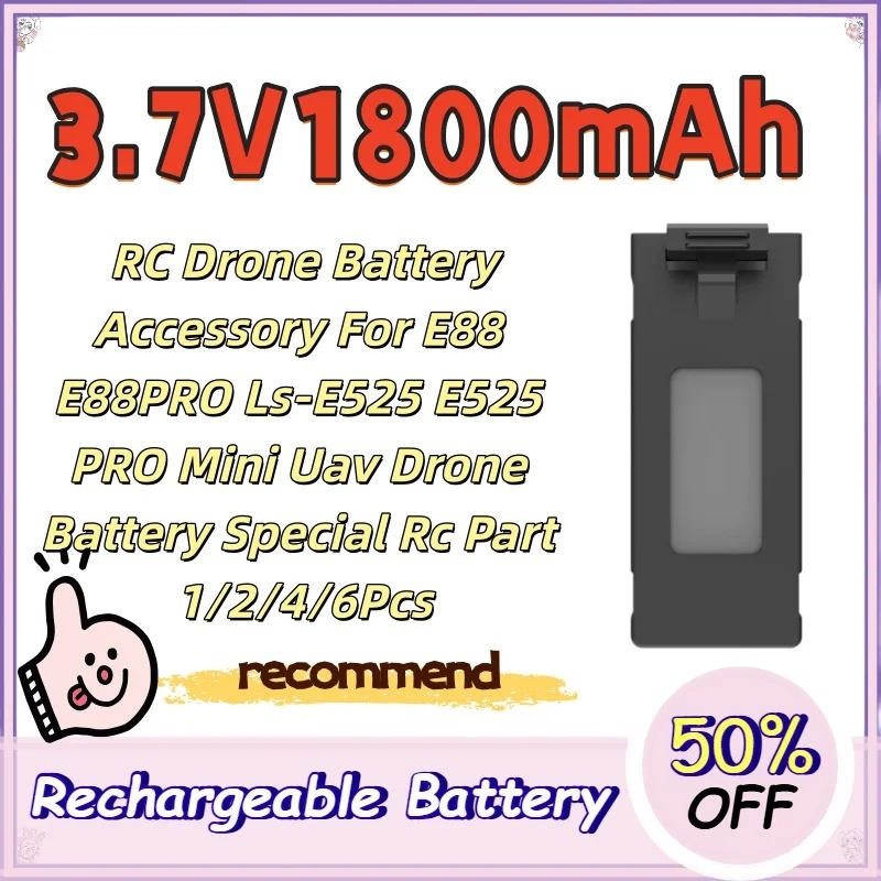 Drone Rc E88 Pro - 3.7V 1800mAh RC Drone Batterij Accessoire