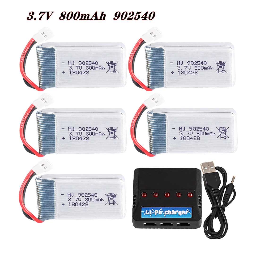 Drone Lipo Battery - 3.7V 800mAh 902540 25C Lipo Batterij