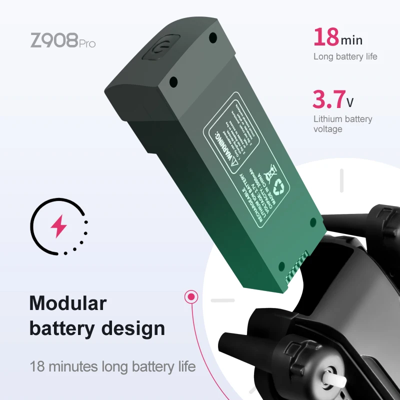 Z908 Pro Max Dron Batterij 3.7 - Drone Lipo Battery recensie en prijs