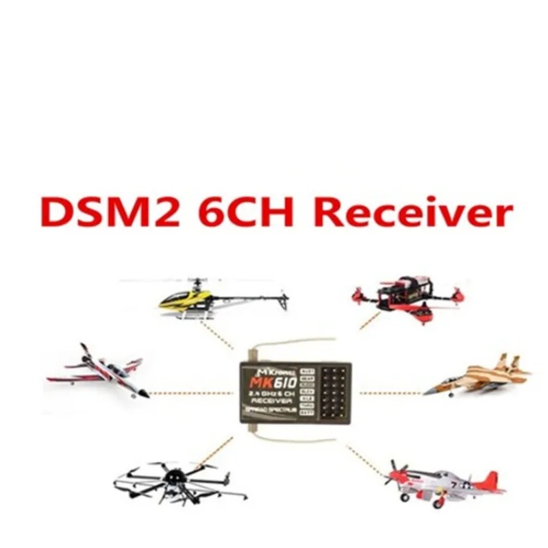 DSM2 MK610 AR6100 2.4G 6CH RC  - Drone Rc Transmitter And Receiver recensie en prijs