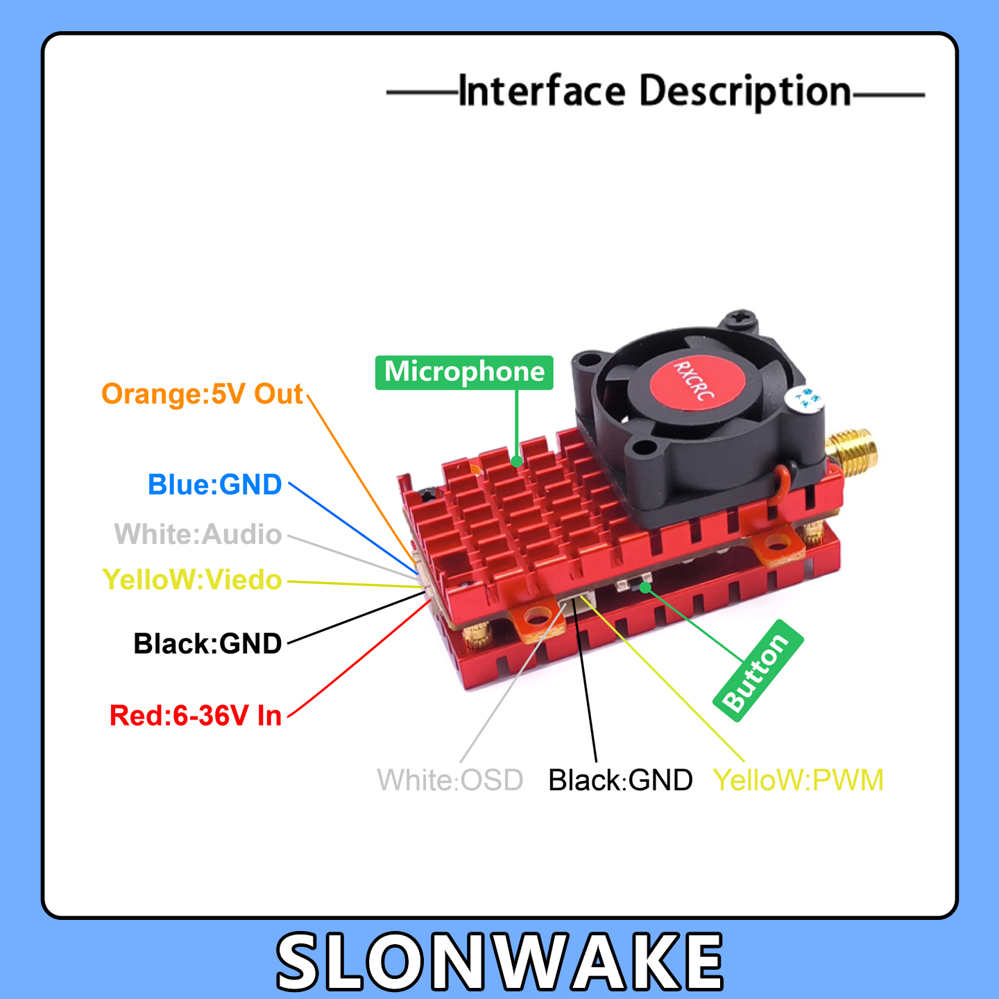 SLONWAKE 5.8G 2W VTX FPV 1800T - Drone Rc With Camera recensie en prijs