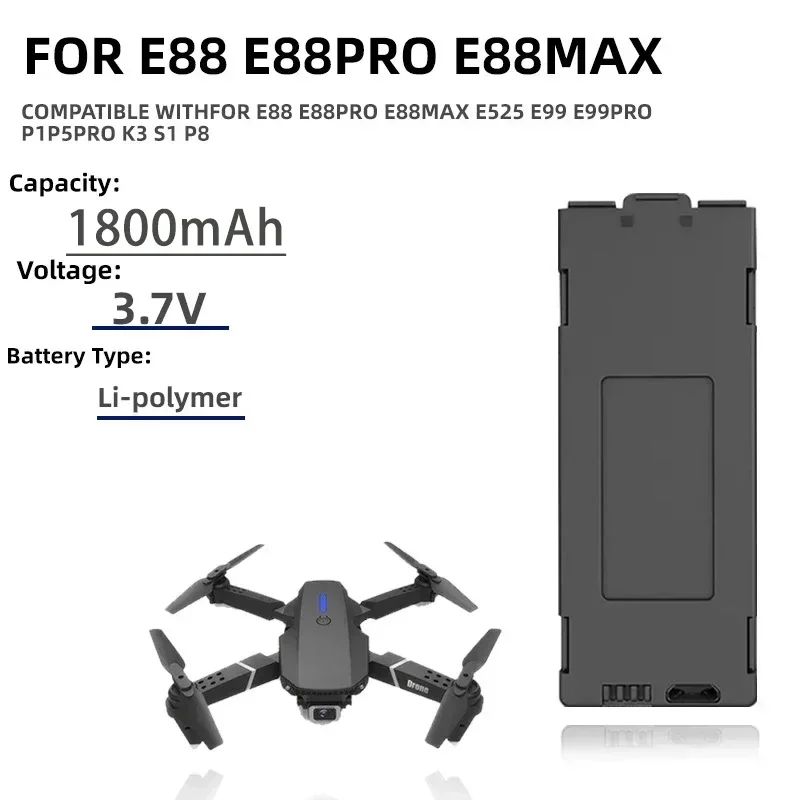 1-10 Stuks E99 Pro Drone Batte - Drone Rc E88 Pro recensie en prijs