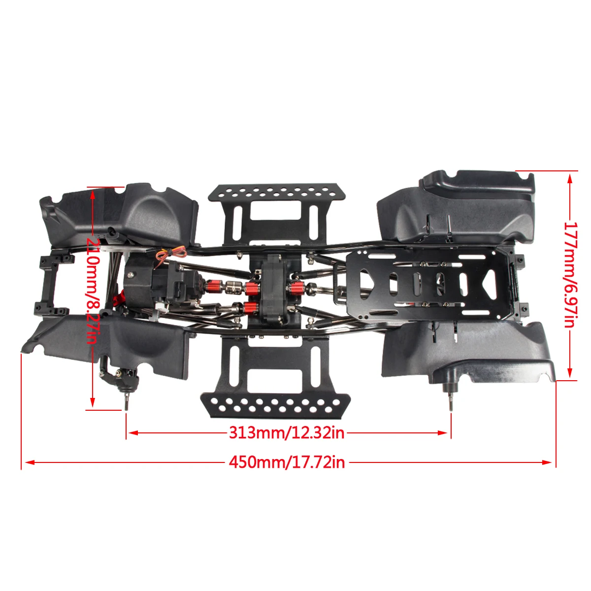 1/10 Rc Crawler Chassiskit Met - Rc Rock Crawler recensie en prijs