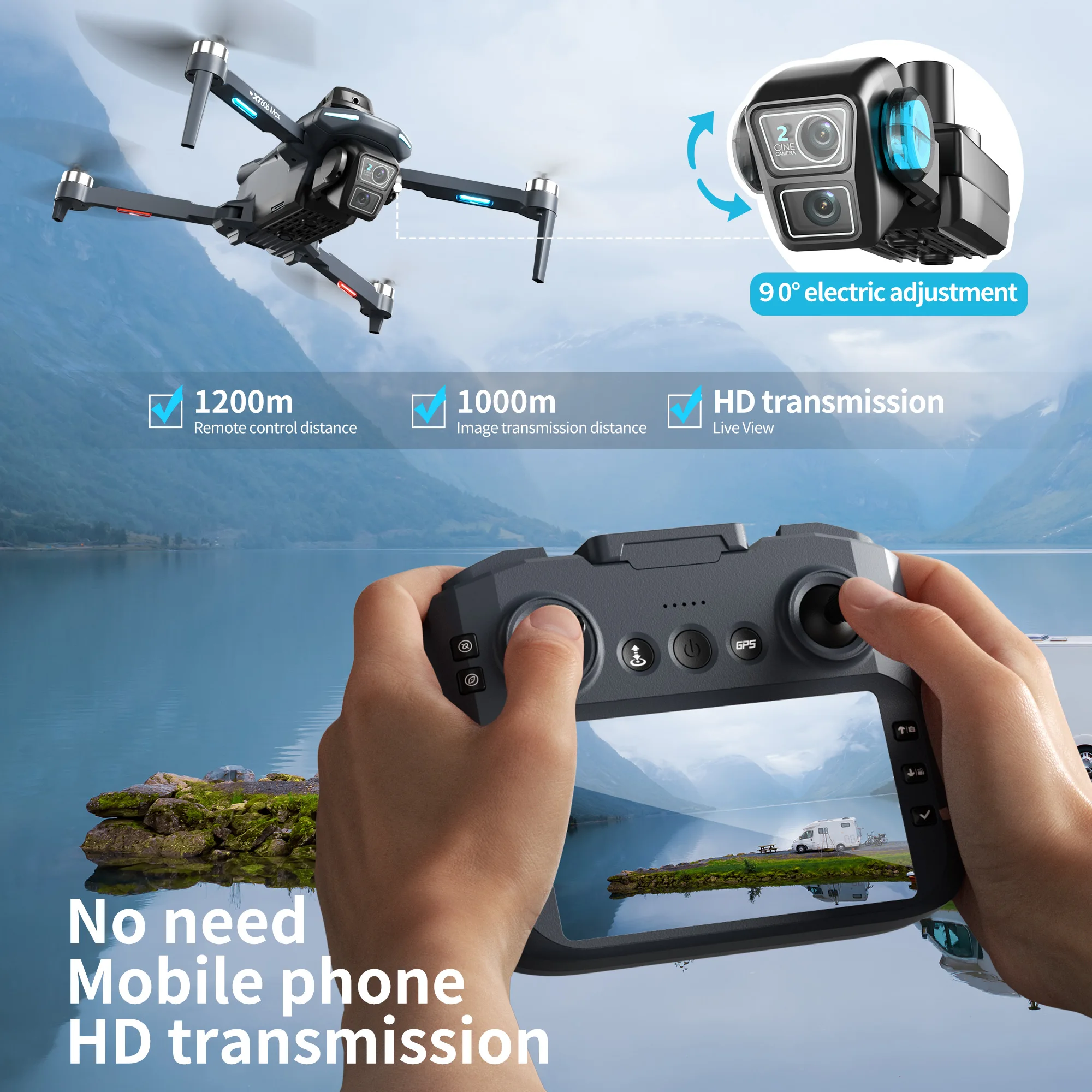 Lenovo XT606 MAX GPS Drone 4K  - Gps Module Drone recensie en prijs