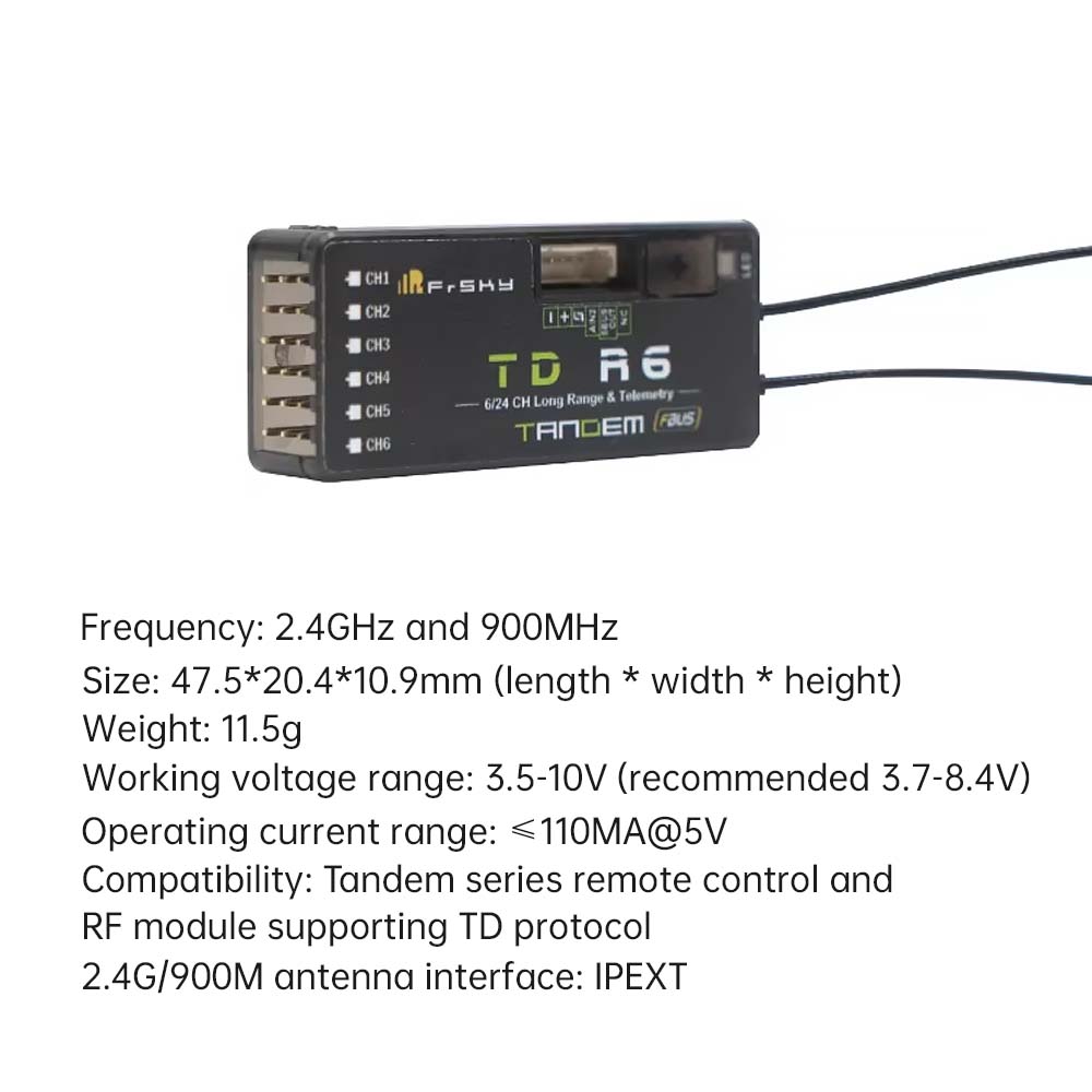 FrSky TD R6 Ontvanger 2.4G 900 - Frsky Receiver Module recensie en prijs