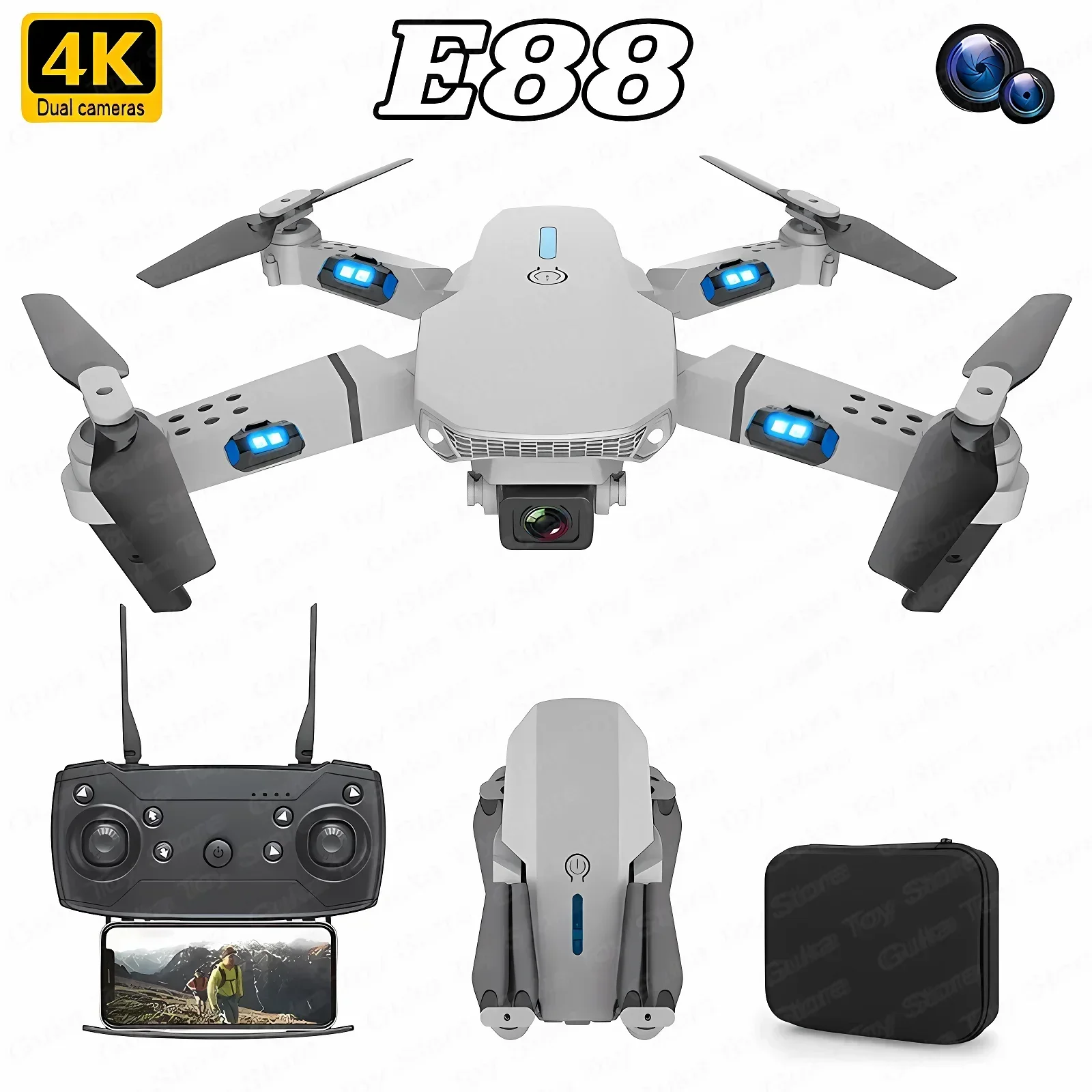 E88 Pro WIFI FPV Drone Grootho - Drone Rc E88 Pro recensie en prijs