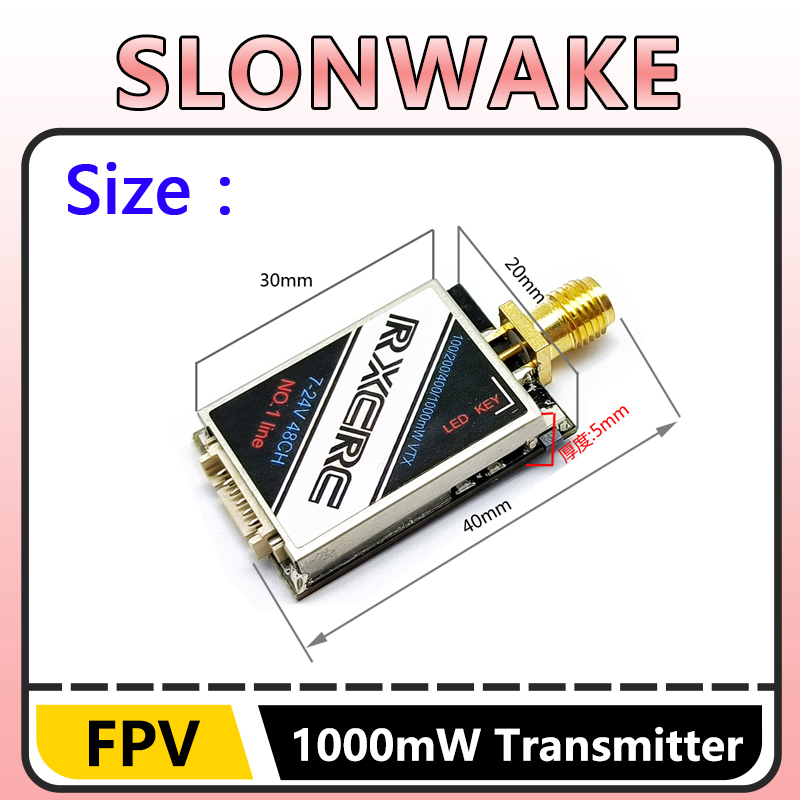 SLONWAKE 5.8G 48CH 1W VTX 100/ - Drone Rc Transmitter And Receiver recensie en prijs