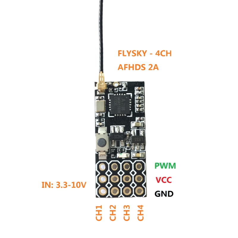 Flysky FS2A Mini-ontvanger 4CH - Drone Lipo Battery recensie en prijs