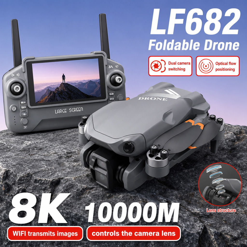 Luchtfoto LF682 Drone 8K HD Du - Drone Udi Rc recensie en prijs