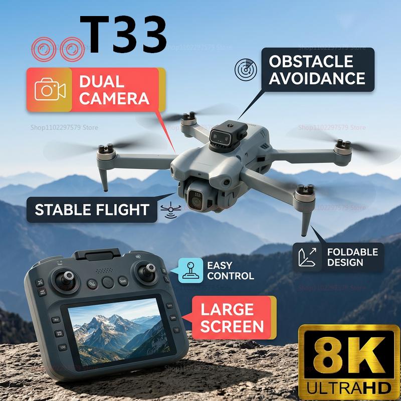 2026 Nieuwe T33 RC Drone 8K Ca - Drone Rc Folding recensie en prijs