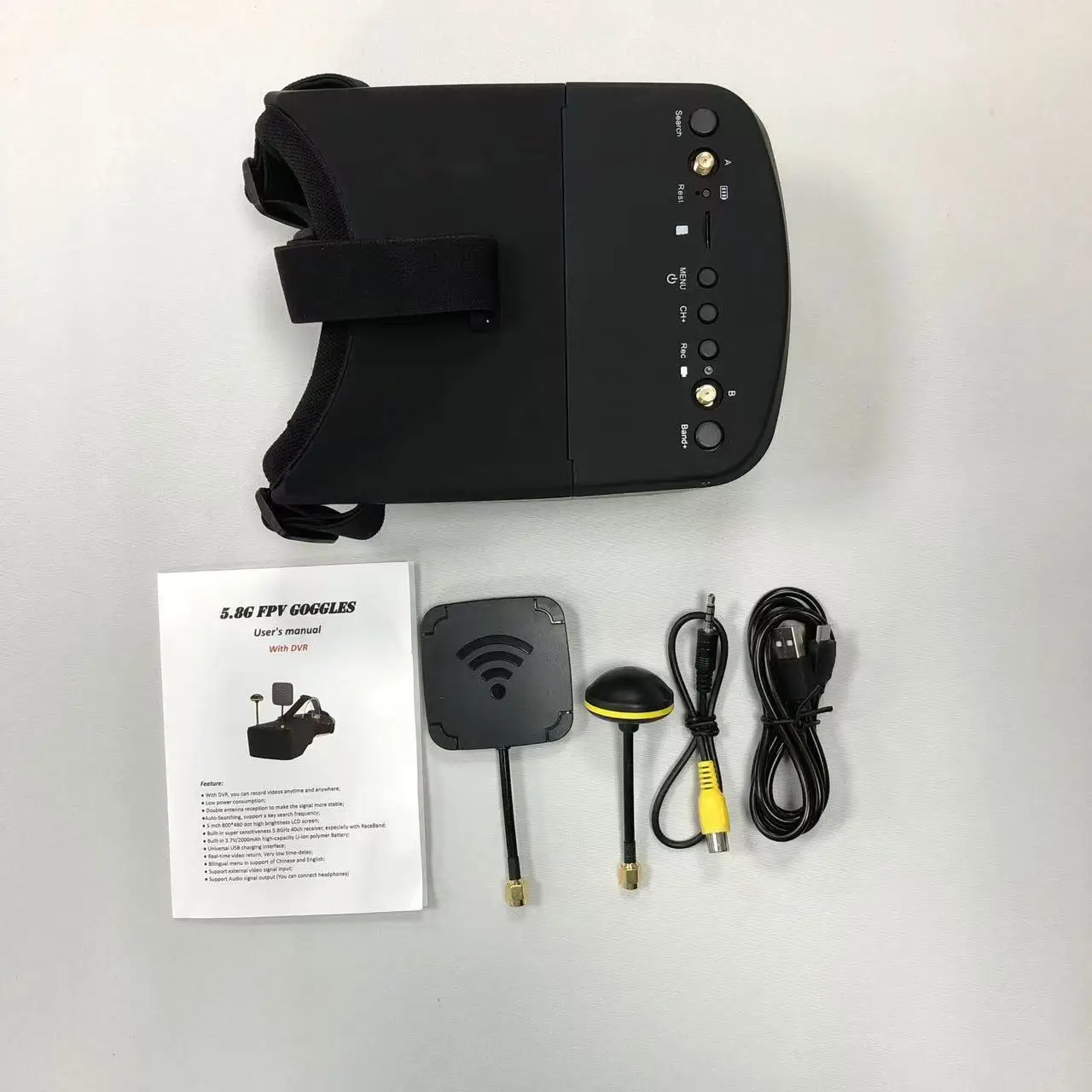 SmCp5.8G 40CH FPV-bril 5 inch  - Fpv Goggles Headset recensie en prijs