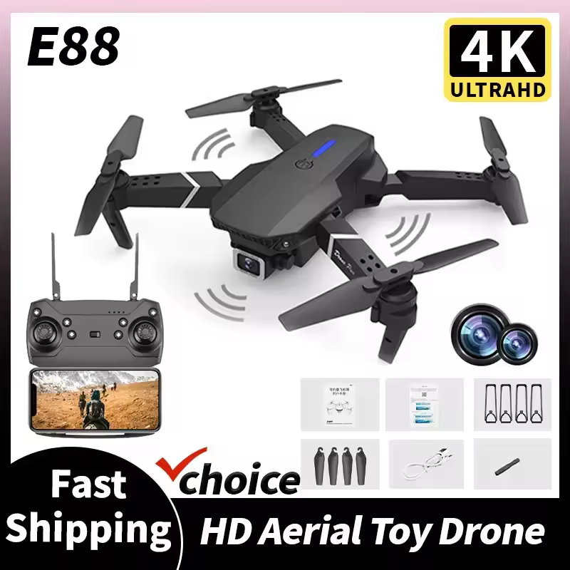 2026 Nieuwe E88 Pro RC Drone 4 - Drone Rc E88 Pro recensie en prijs