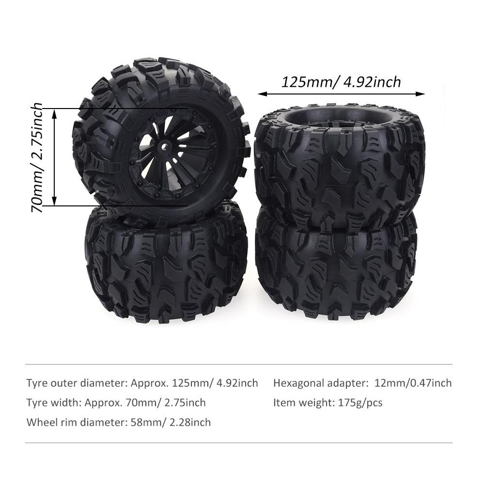 Zd Racen 4 Stuks 125Mm 1/10 Mo - Rc Rock Crawler recensie en prijs
