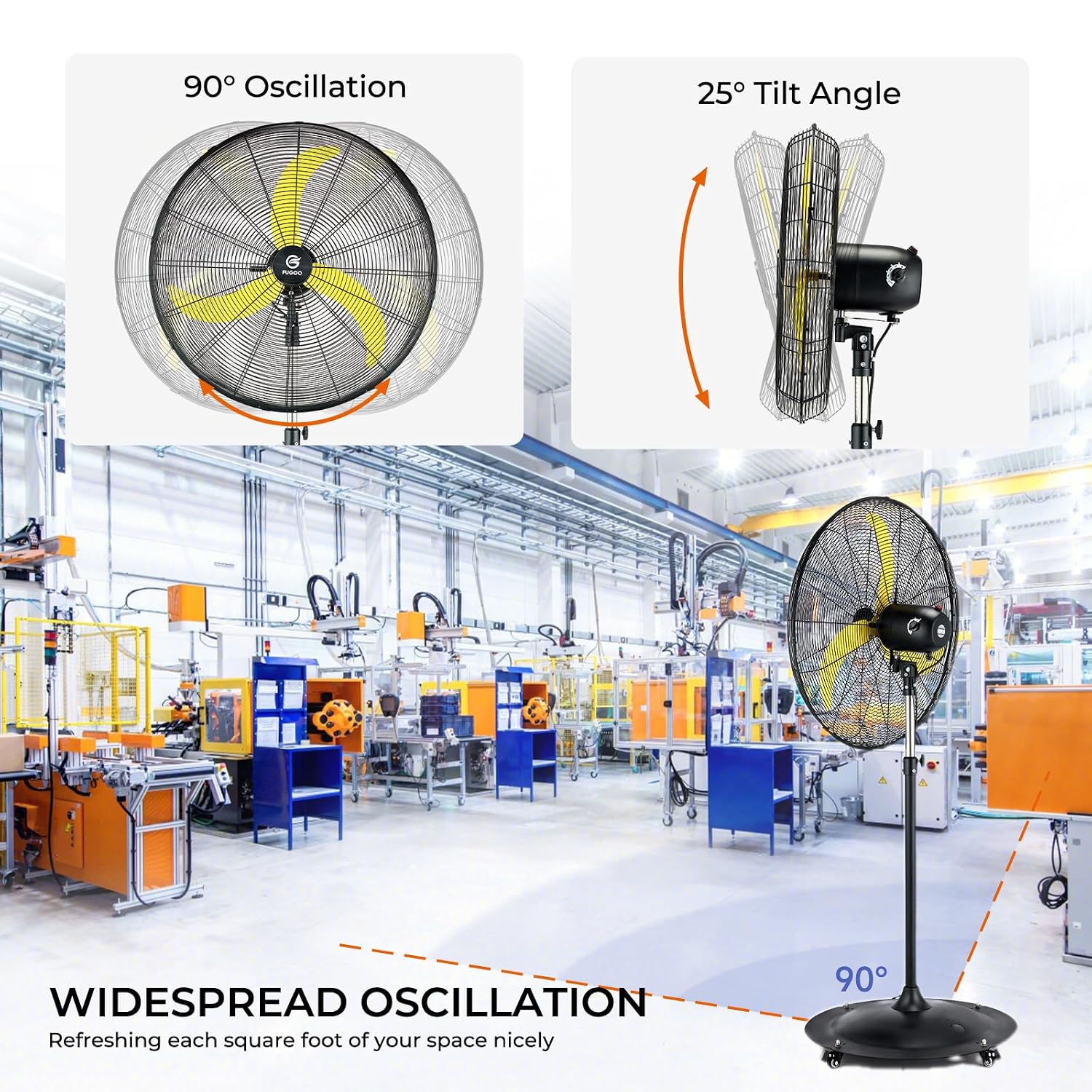 24'' Buitenventilator met osci - Brushless Motor recensie en prijs