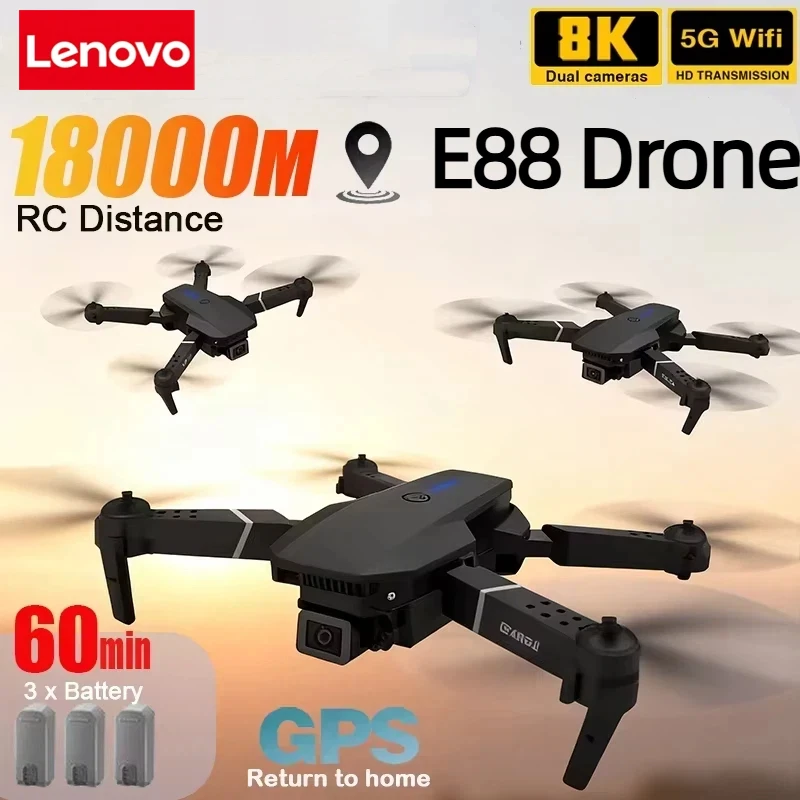 Lenovo Nieuwe E88 Pro WIFI FPV - Drone Rc E88 Pro recensie en prijs