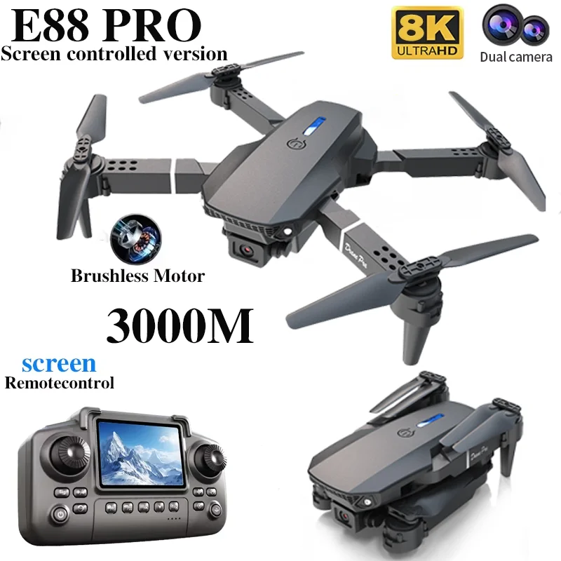 E88 PRO Drone met scherm 4K HD - Drone Rc E88 Pro recensie en prijs